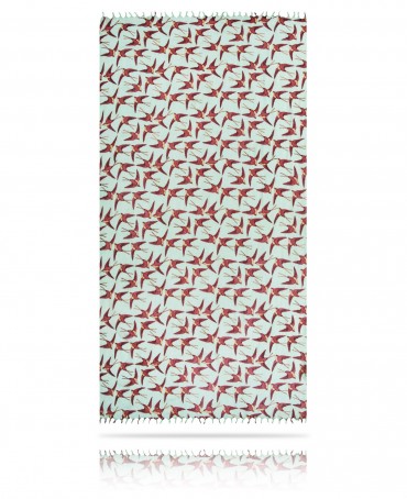 Палантин Женский W40-MOINEAU/VERT.CLAIR